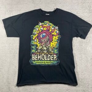 Port & Company Dungeons & Dragons Mens Medium Black Eye of Beholder Shirt